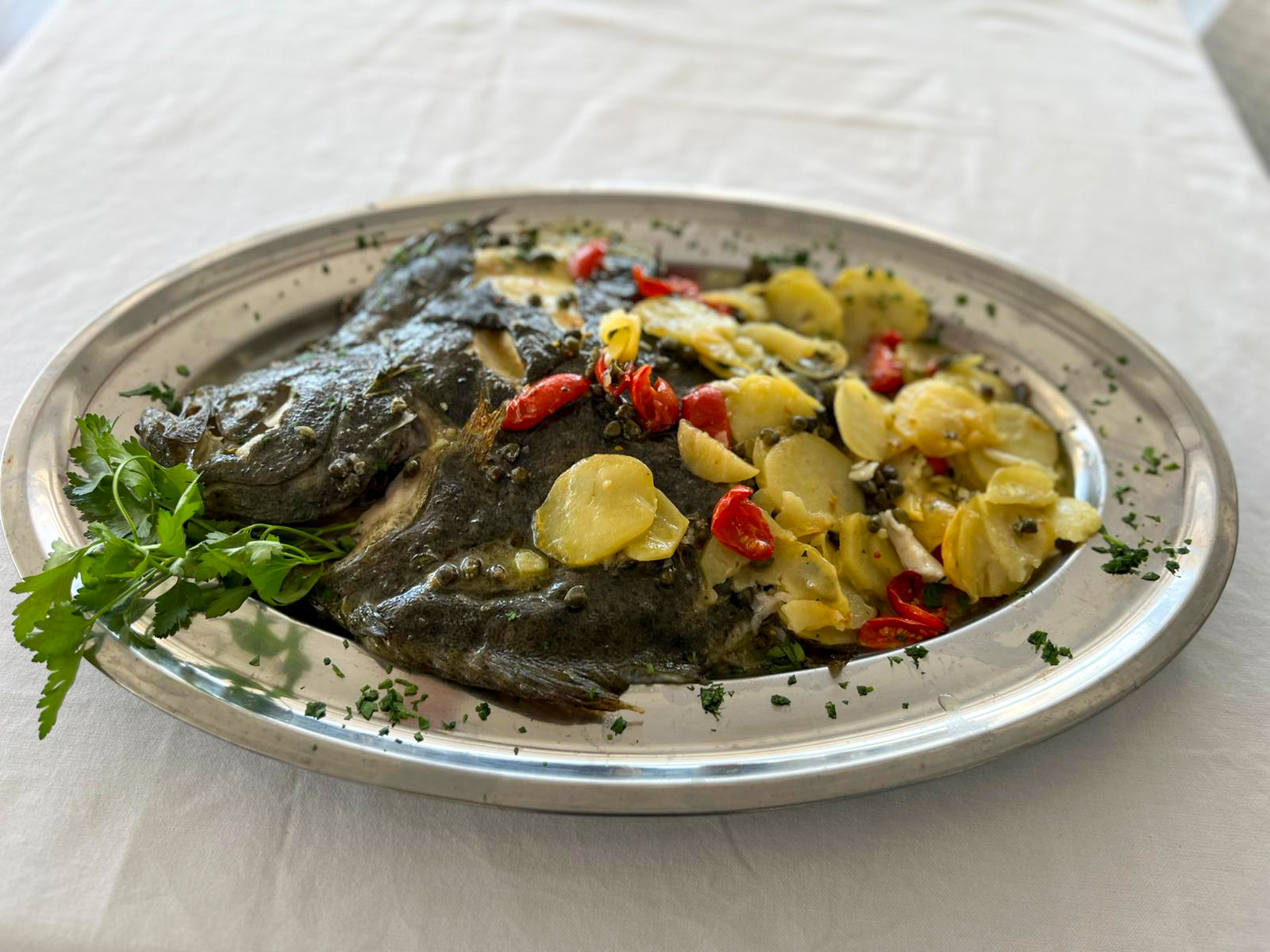 Rombo al forno